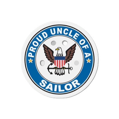 Proud Uncle of a Sailor (U.S. Navy) Die-Cut Magnet-2" x 2"-The Sticker Space