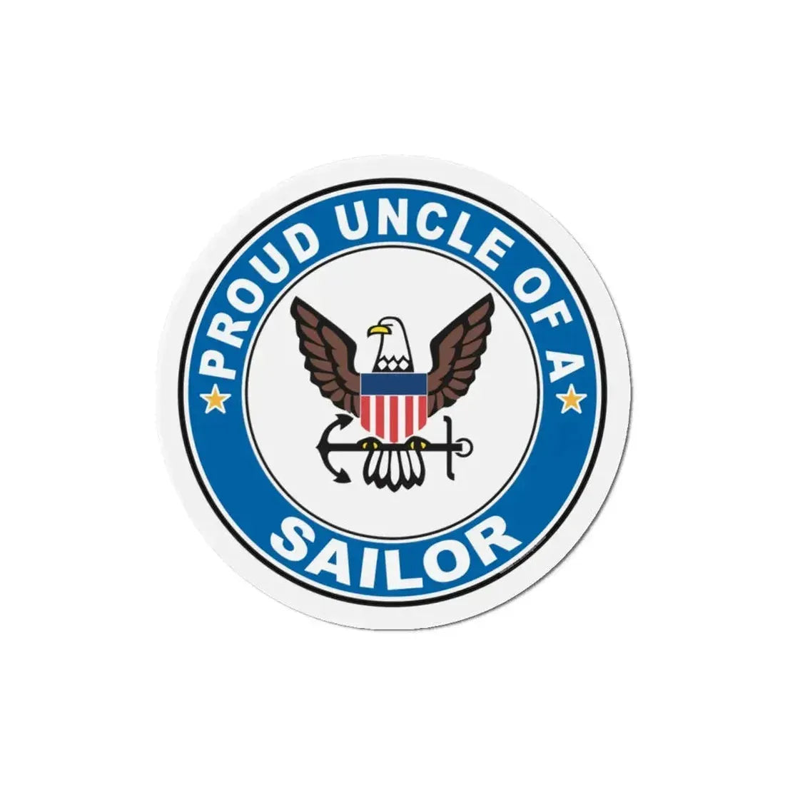 Proud Uncle of a Sailor (U.S. Navy) Refrigerator Magnet 4 Inch - The Sticker Space