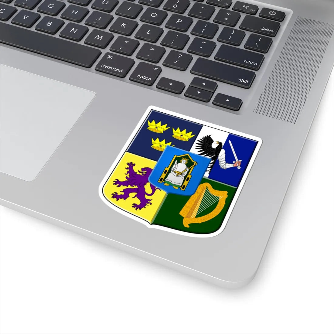 Provincial arms of Ireland, 1651 - STICKER Vinyl Kiss-Cut Decal - The Sticker Space