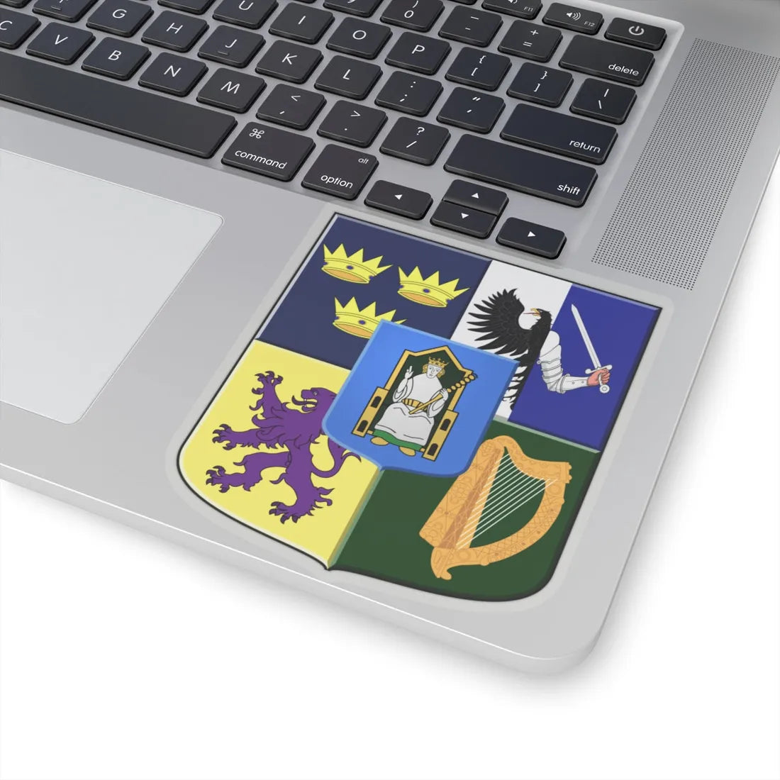 Provincial arms of Ireland, 1651 - STICKER Vinyl Kiss-Cut Decal - The Sticker Space