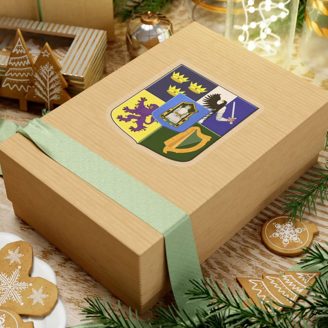 Provincial arms of Ireland, 1651 - STICKER Vinyl Kiss-Cut Decal - The Sticker Space