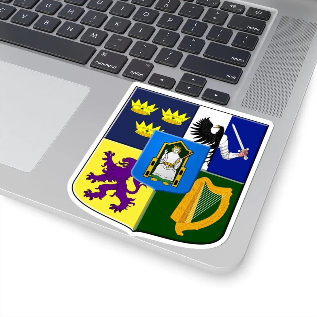 Provincial arms of Ireland, 1651 - STICKER Vinyl Kiss-Cut Decal - The Sticker Space