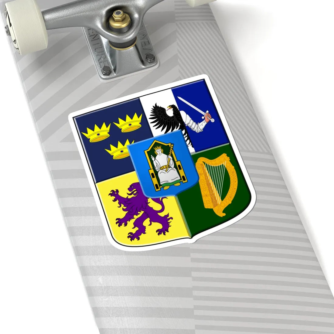 Provincial arms of Ireland, 1651 - STICKER Vinyl Kiss-Cut Decal - The Sticker Space