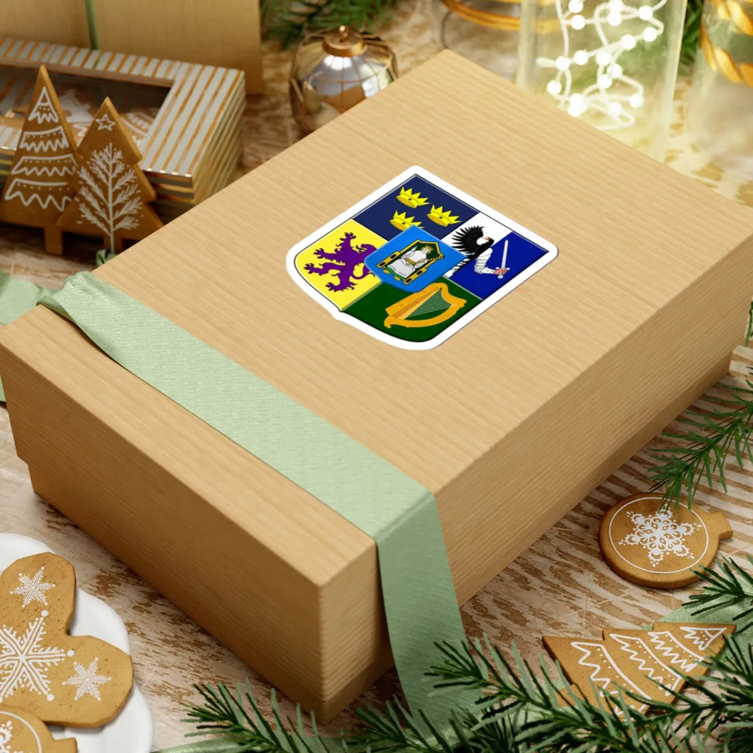 Provincial arms of Ireland, 1651 - STICKER Vinyl Kiss-Cut Decal - The Sticker Space