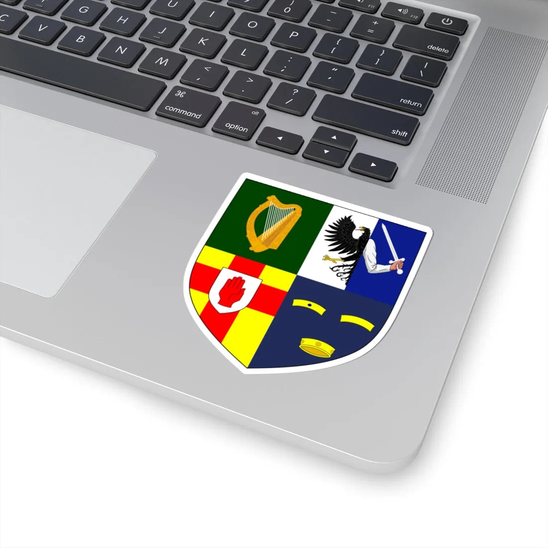 Provincial Arms of Ireland (Ireland) (Coat of Arms) STICKER Vinyl Kiss-Cut Decal - The Sticker Space