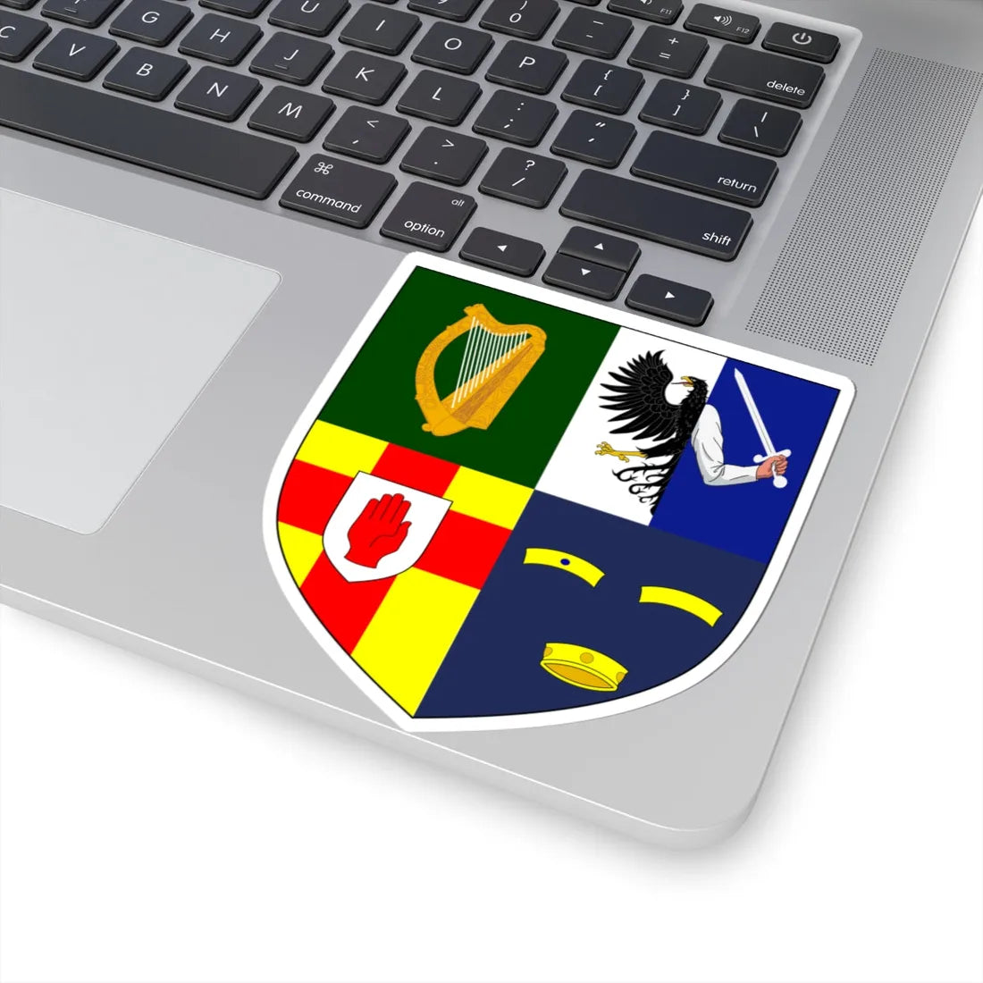 Provincial Arms of Ireland (Ireland) (Coat of Arms) STICKER Vinyl Kiss-Cut Decal - The Sticker Space