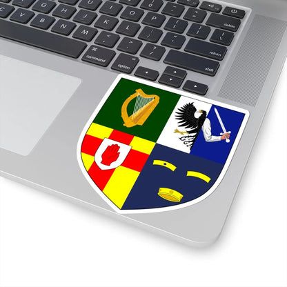 Provincial Arms of Ireland (Ireland) (Coat of Arms) STICKER Vinyl Kiss-Cut Decal - The Sticker Space