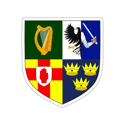 Provincial Arms of Ireland STICKER Vinyl Die-Cut Decal - The Sticker Space