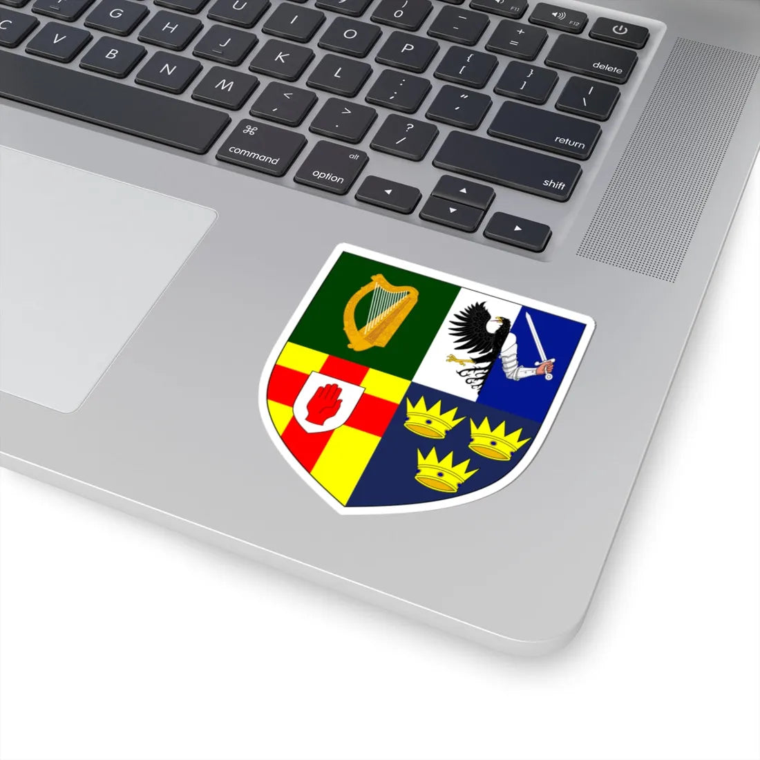 Provincial Arms of Ireland - STICKER Vinyl Kiss-Cut Decal - The Sticker Space