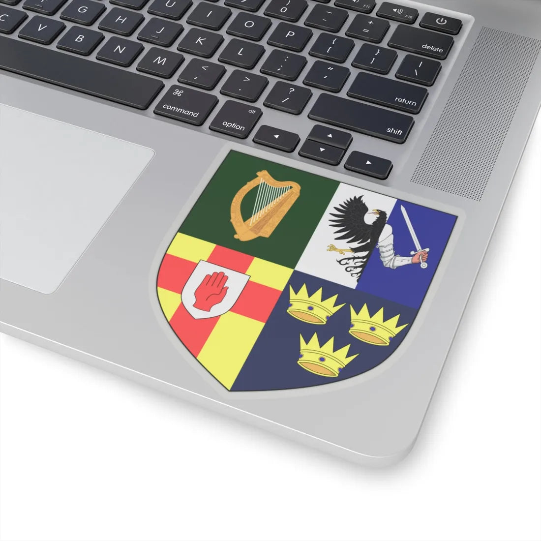 Provincial Arms of Ireland - STICKER Vinyl Kiss-Cut Decal - The Sticker Space