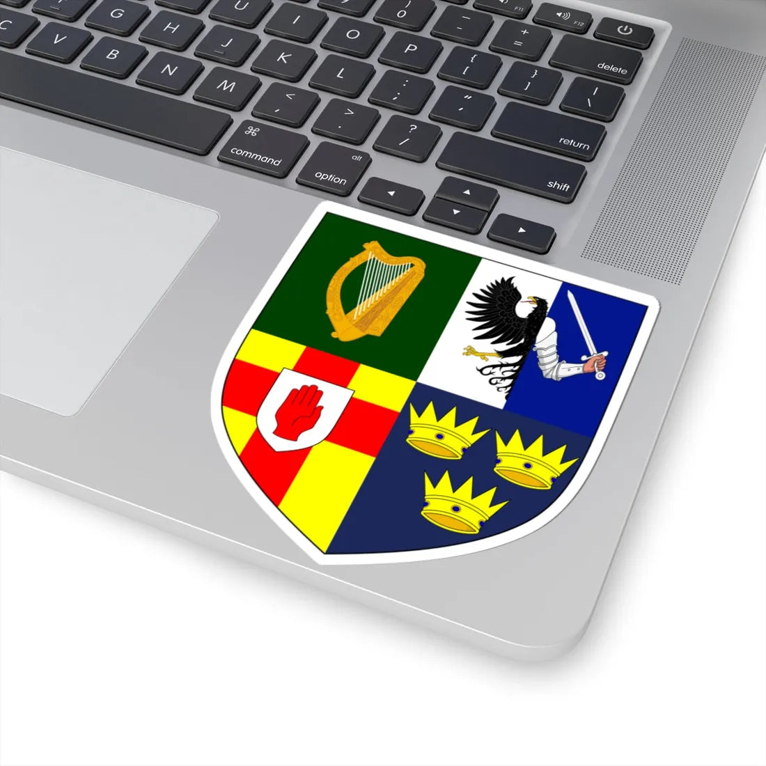 Provincial Arms of Ireland - STICKER Vinyl Kiss-Cut Decal - The Sticker Space