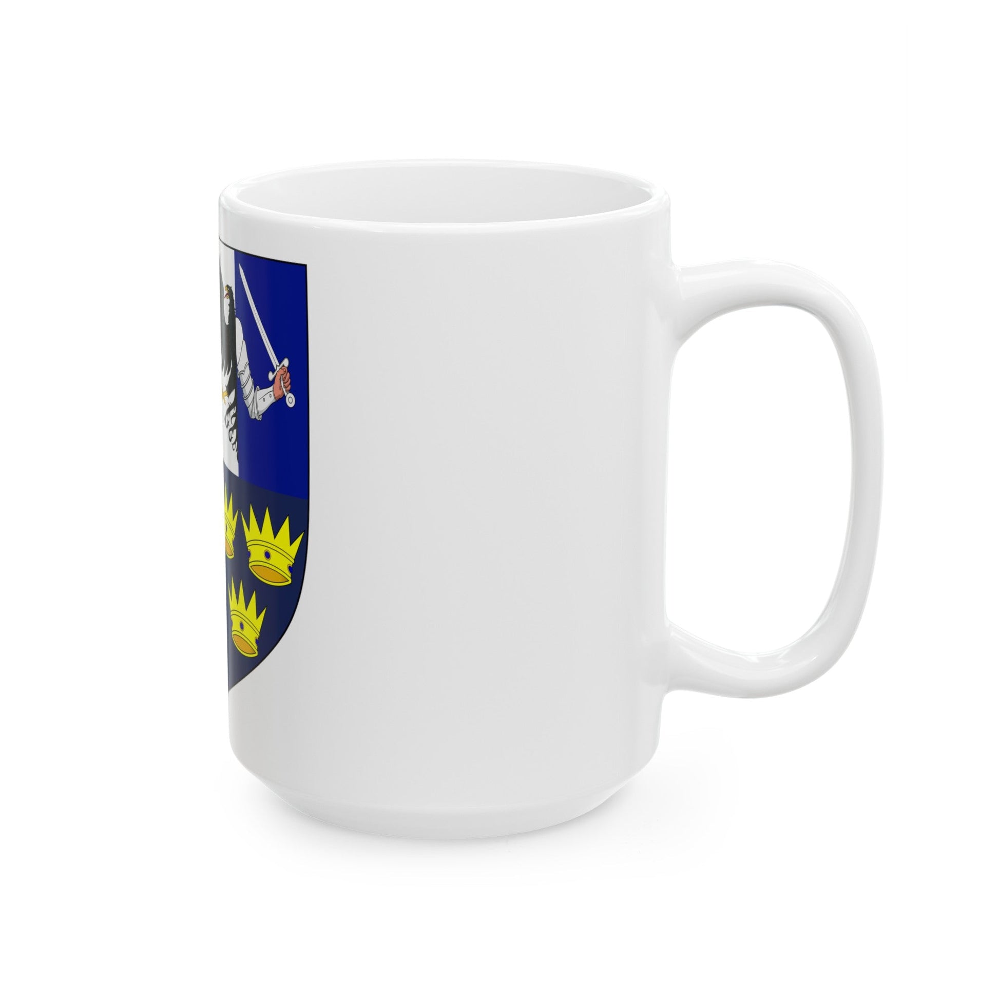 Provincial Arms of Ireland - White Coffee Mug-The Sticker Space