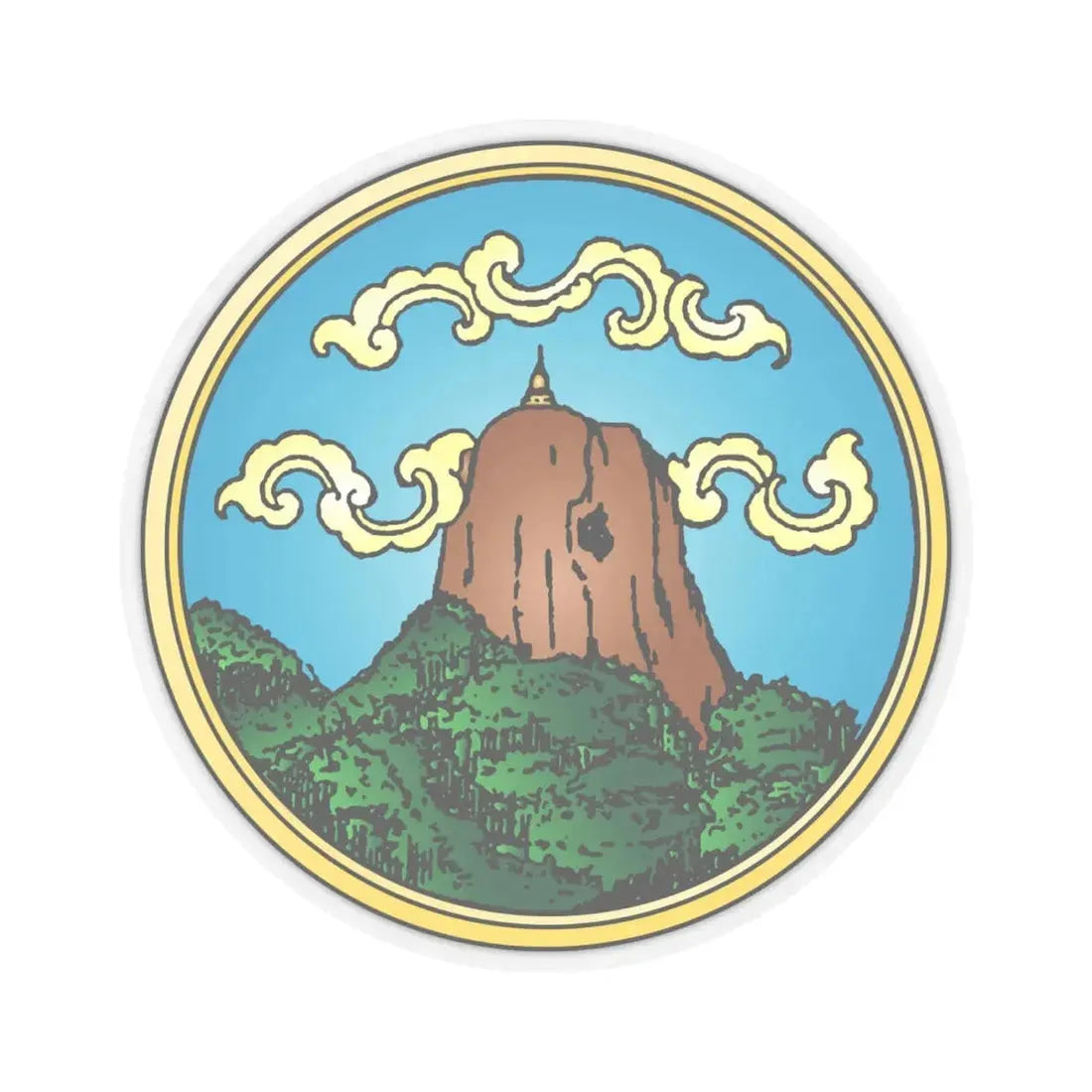 Provincial Seal of Phatthalung (Thailand) STICKER Vinyl Kiss-Cut Decal 6 Inch Transparent - The Sticker Space