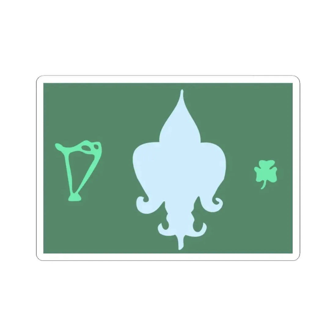 Provisional Government of Saskatchewan flag (Canada) STICKER Vinyl Kiss-Cut Decal 2 Inch White - The Sticker Space