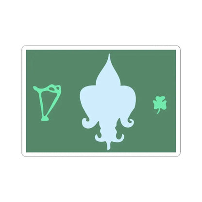 Provisional Government of Saskatchewan flag (Canada) STICKER Vinyl Kiss-Cut Decal 3 Inch White - The Sticker Space