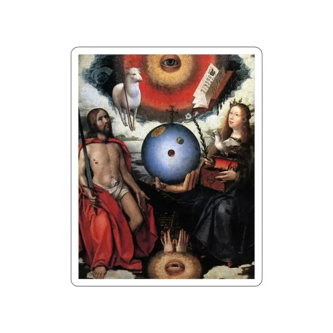 PROVOST, Jan - Christian Allegory (Artwork) STICKER Vinyl Die-Cut Decal White Die-Cut 2 Inch - The Sticker Space