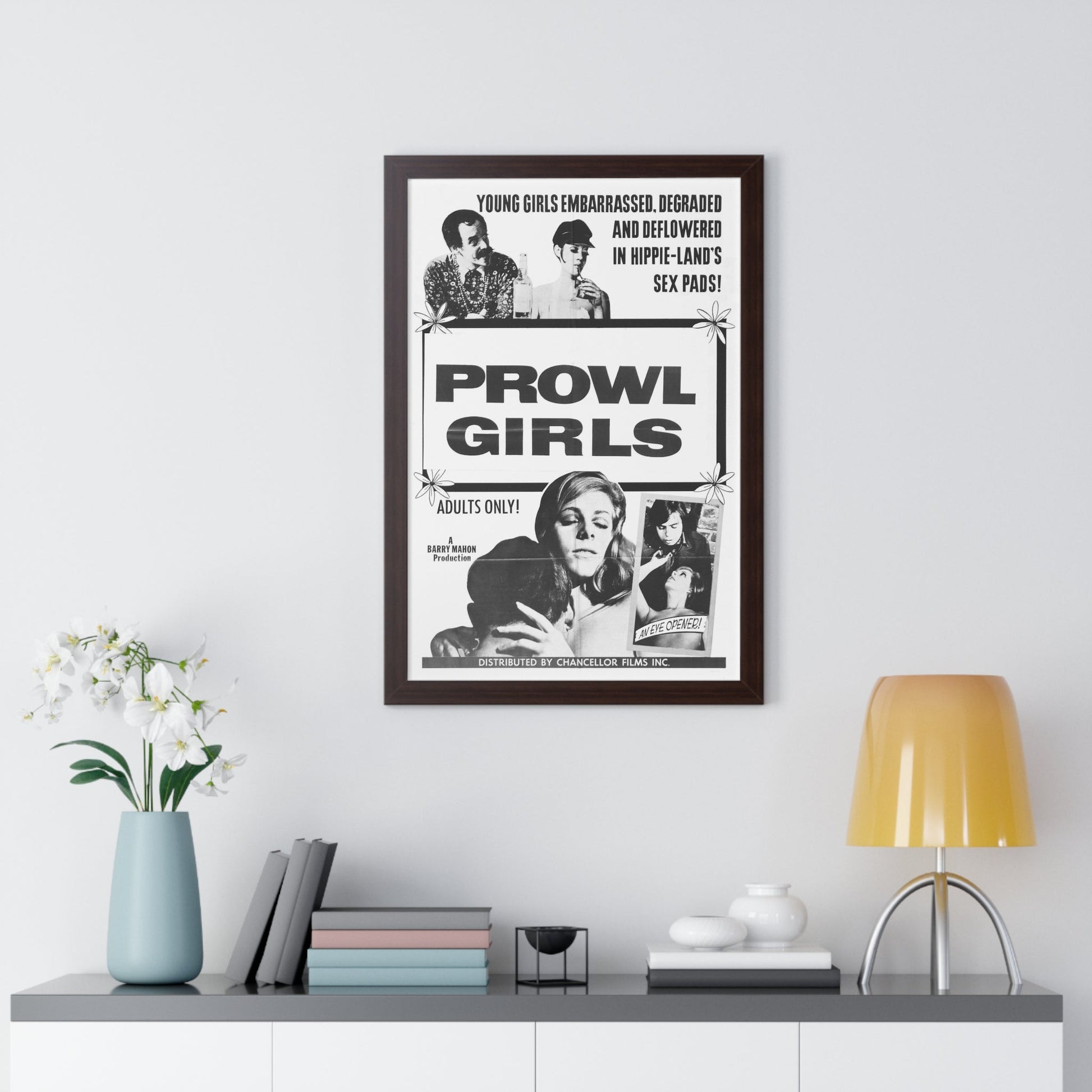 PROWL GIRLS 1968 - Framed Movie Poster-The Sticker Space