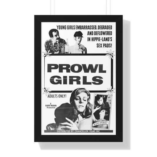 PROWL GIRLS 1968 - Framed Movie Poster-16″ x 24″-The Sticker Space