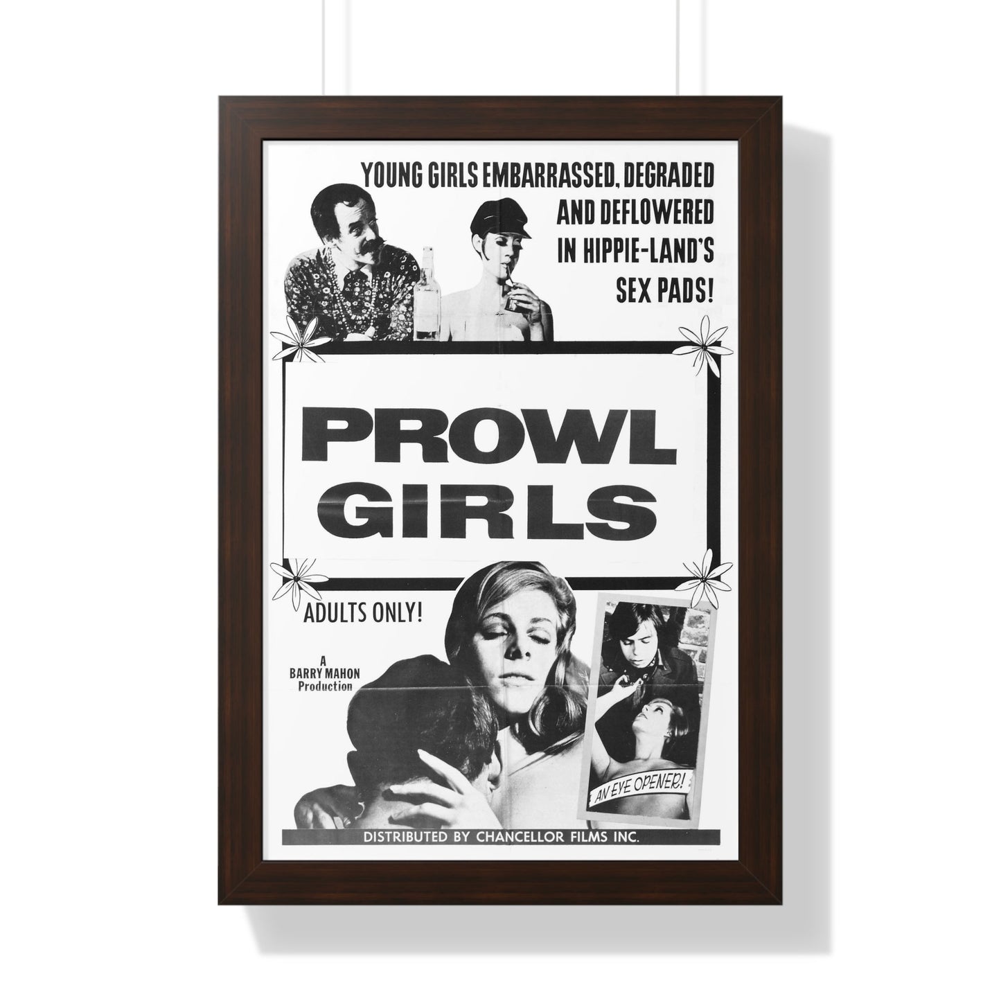 PROWL GIRLS 1968 - Framed Movie Poster-16″ x 24″-The Sticker Space