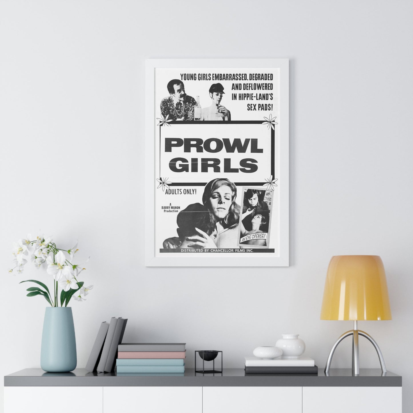 PROWL GIRLS 1968 - Framed Movie Poster-The Sticker Space