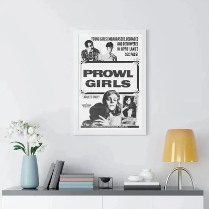 PROWL GIRLS 1968 - Framed Movie Poster - The Sticker Space