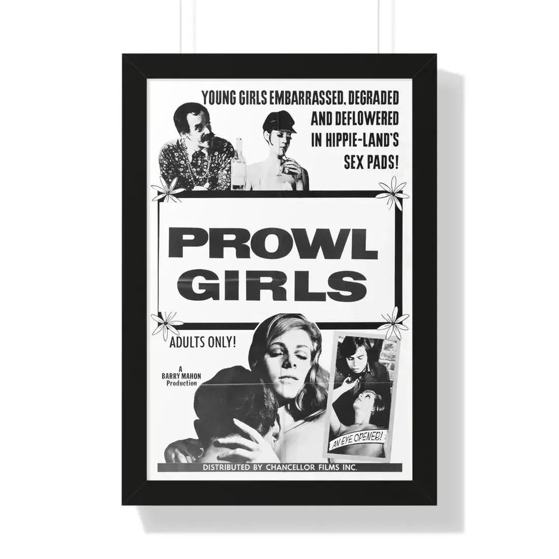 PROWL GIRLS 1968 - Framed Movie Poster - The Sticker Space