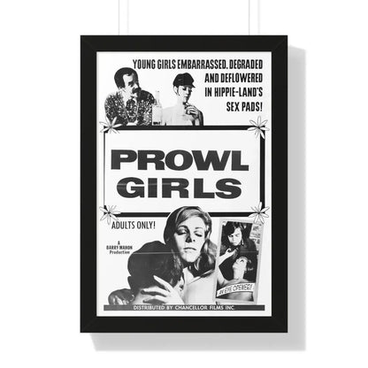 PROWL GIRLS 1968 - Framed Movie Poster - The Sticker Space