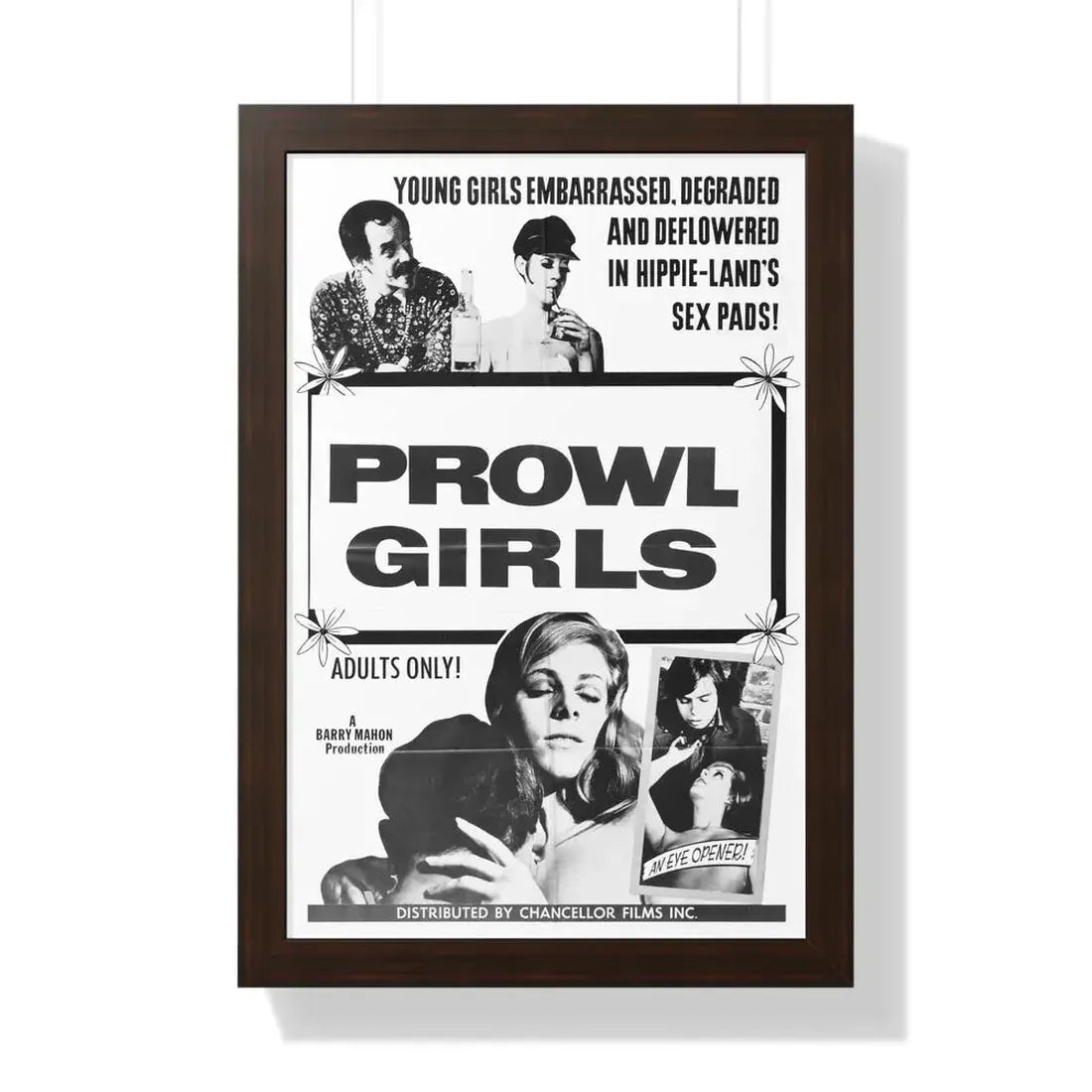 PROWL GIRLS 1968 - Framed Movie Poster - The Sticker Space