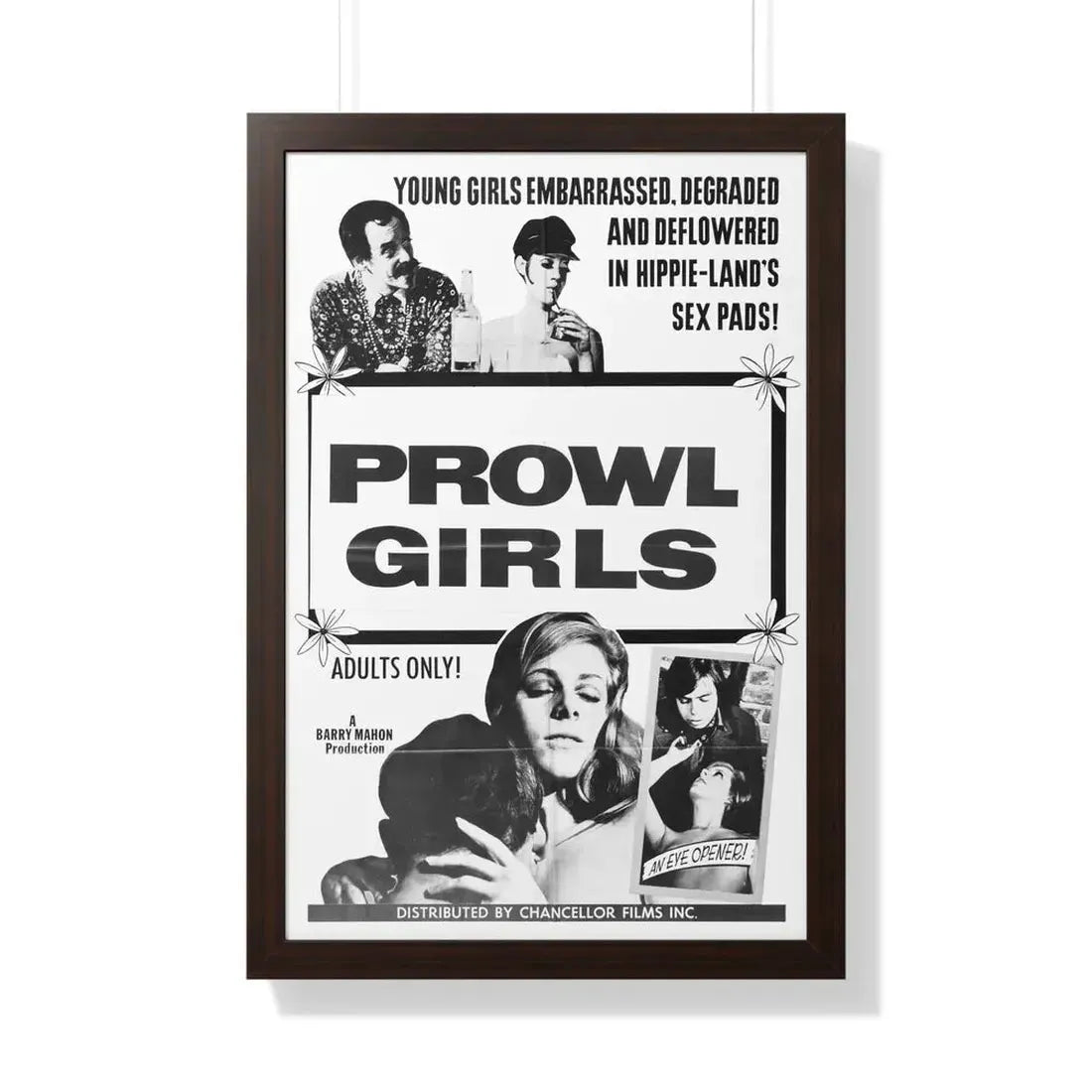 PROWL GIRLS 1968 - Framed Movie Poster - The Sticker Space