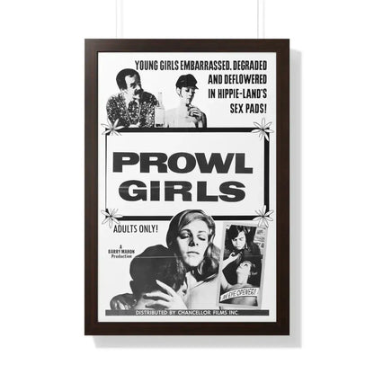 PROWL GIRLS 1968 - Framed Movie Poster - The Sticker Space