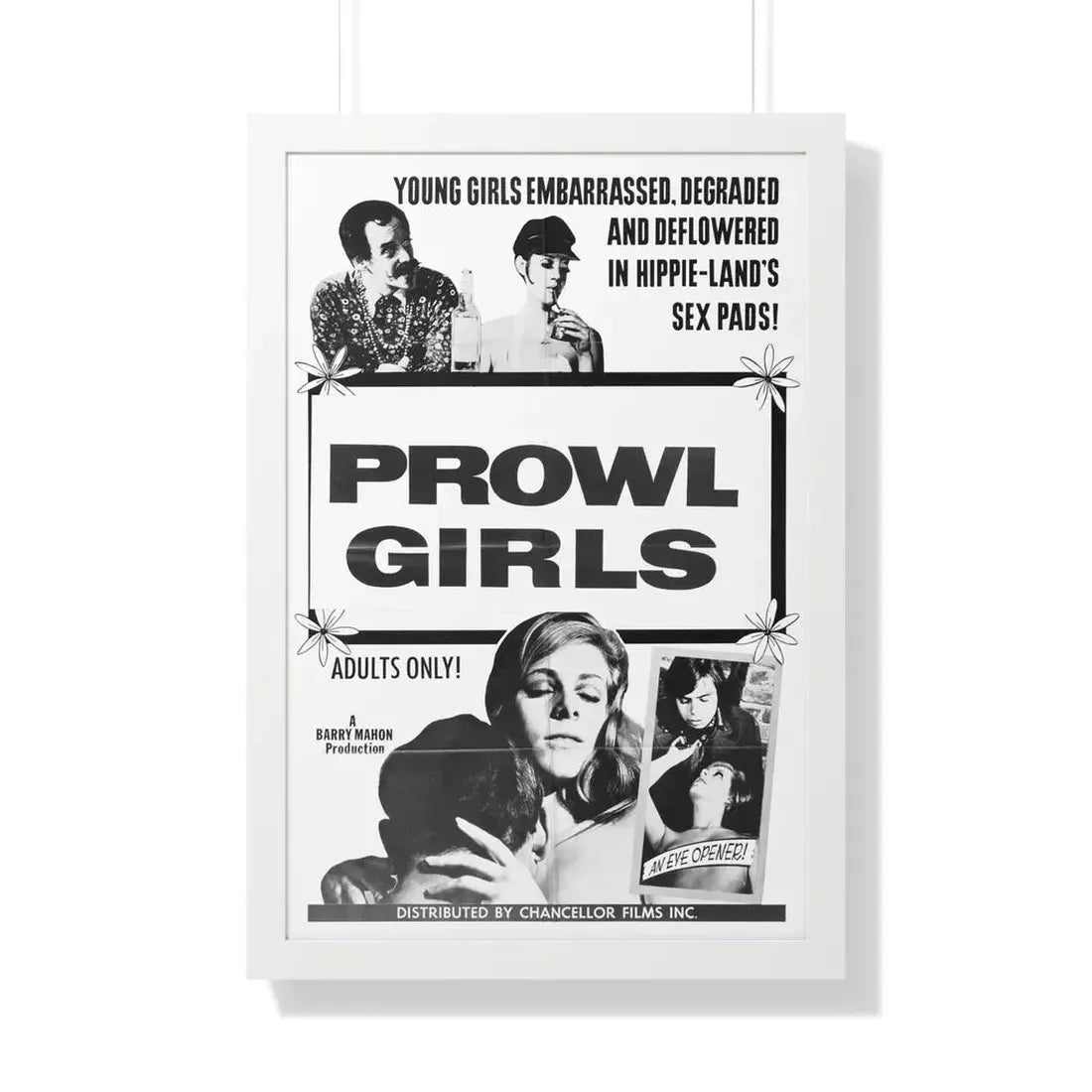 PROWL GIRLS 1968 - Framed Movie Poster - The Sticker Space