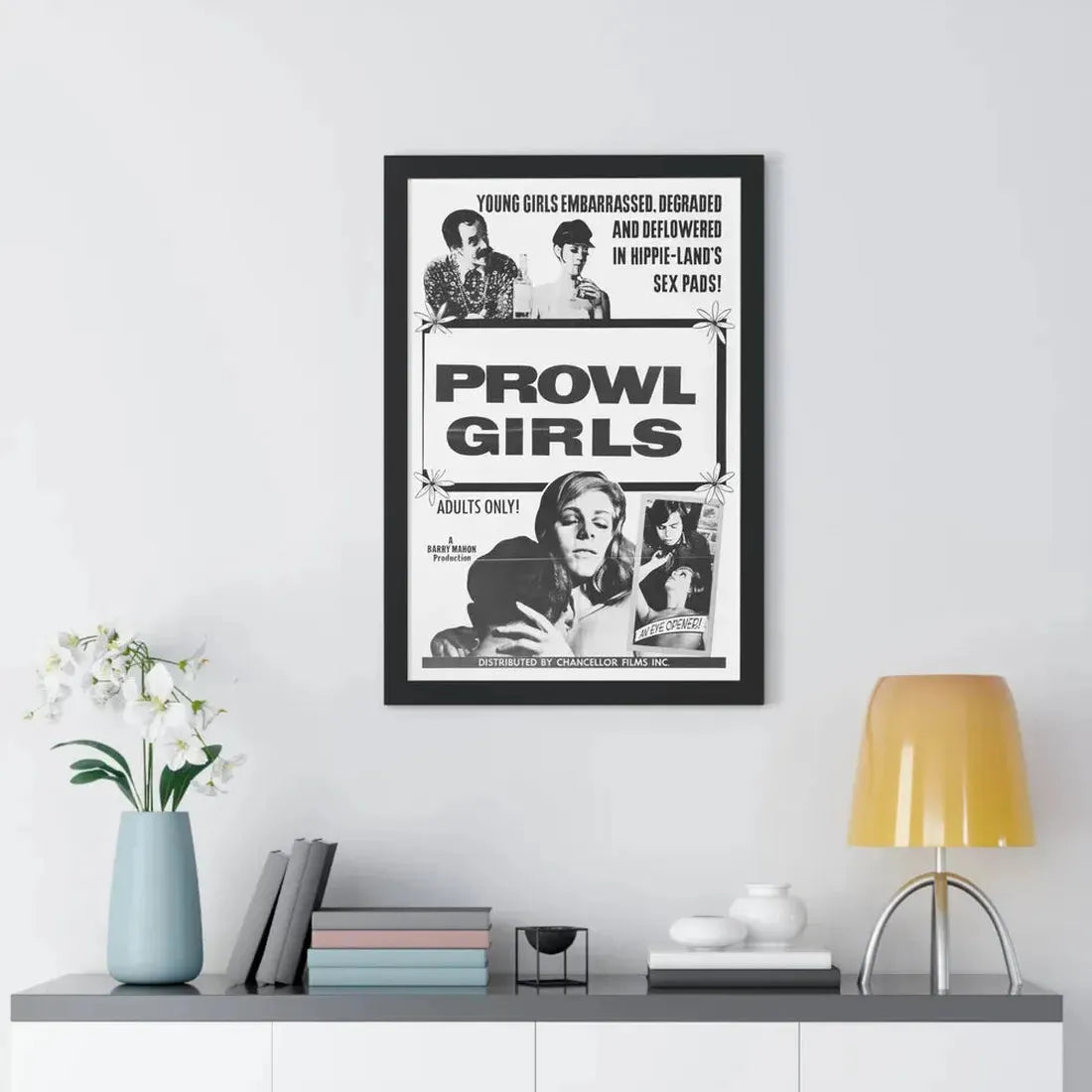 PROWL GIRLS 1968 - Framed Movie Poster - The Sticker Space