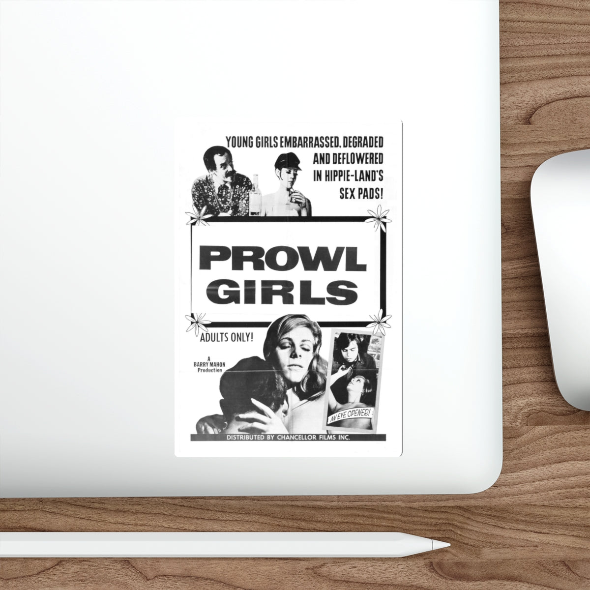 PROWL GIRLS 1968 Movie Poster STICKER Vinyl Die-Cut Decal-The Sticker Space