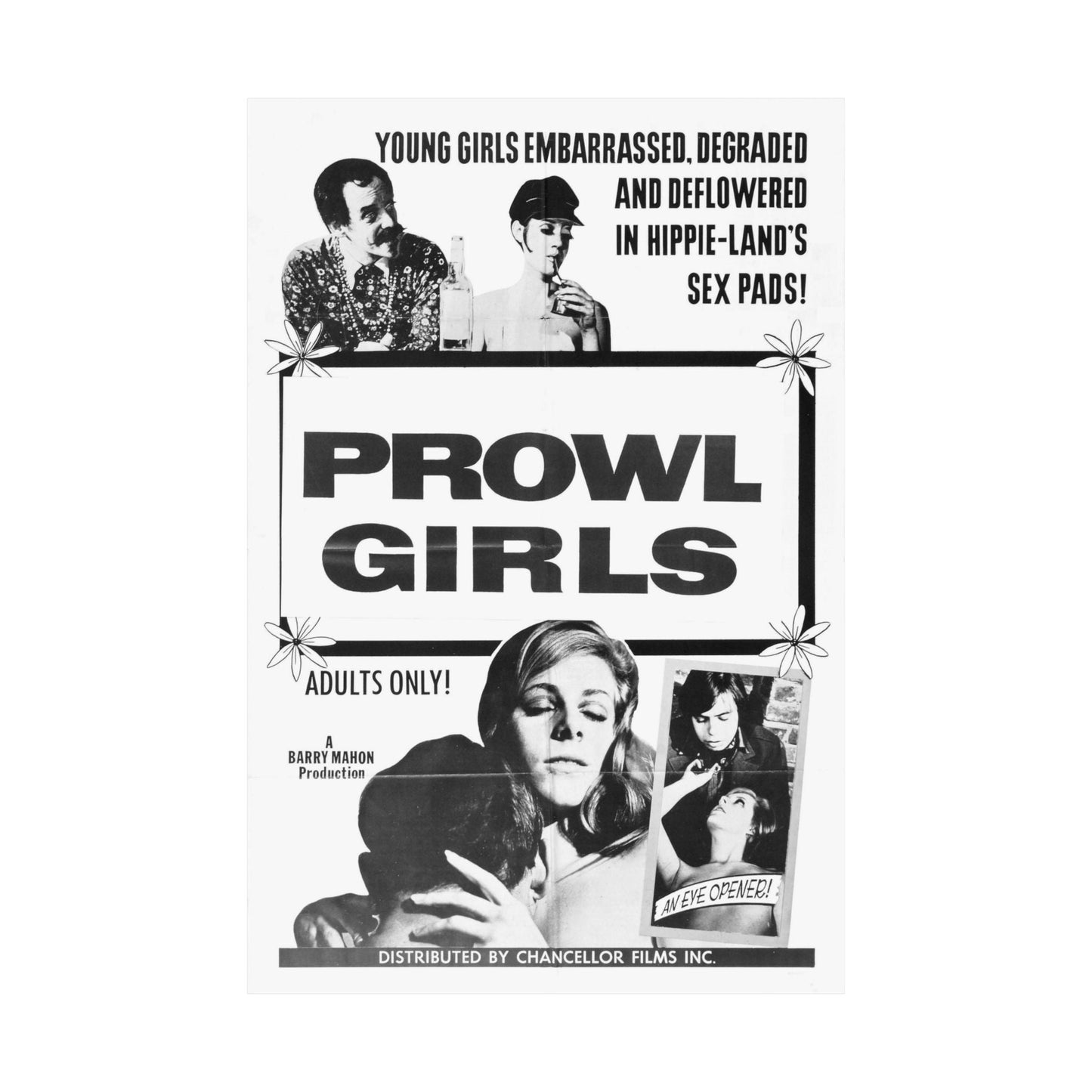 PROWL GIRLS 1968 - Paper Movie Poster-The Sticker Space