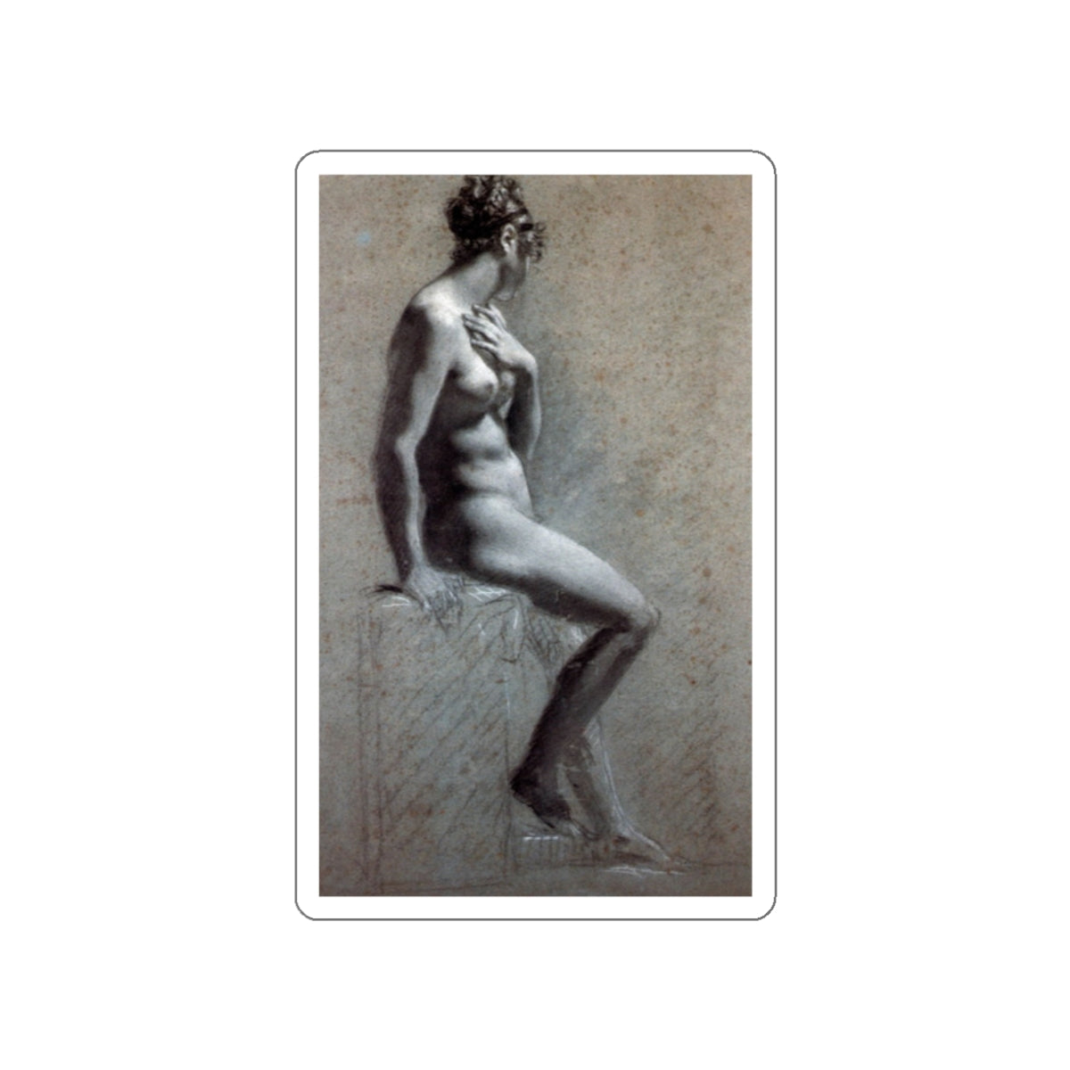 PRUD'HON, Pierre-Paul - Prudhon8 (Artwork) STICKER Vinyl Die-Cut Decal-White-The Sticker Space