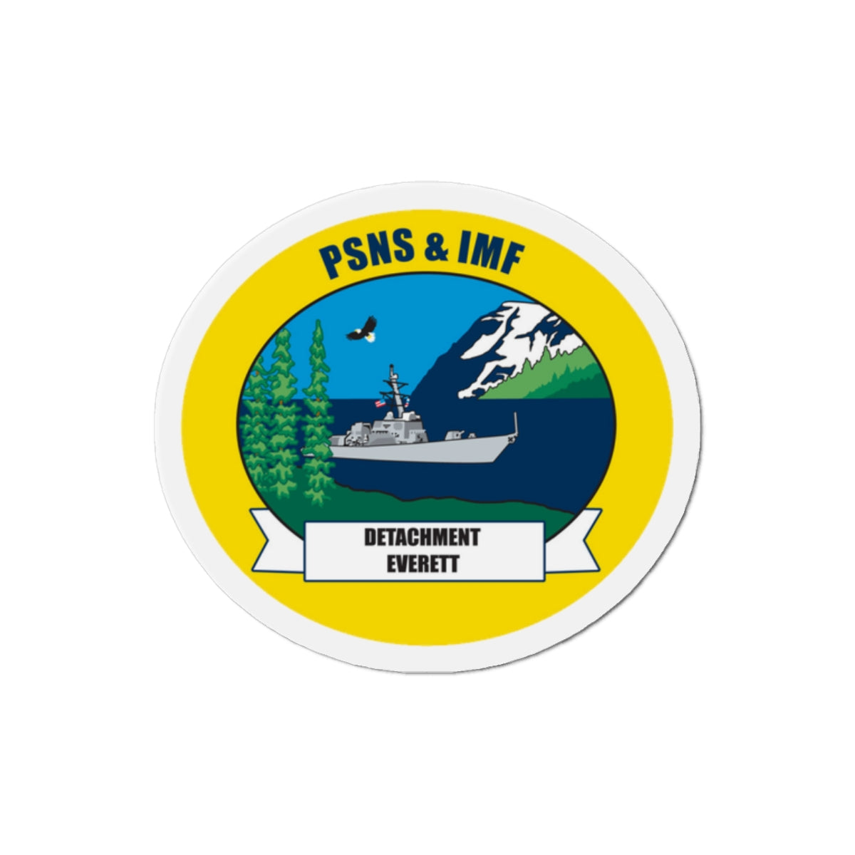 PSNS & IMF Detachment Everett (U.S. Navy) Die-Cut Magnet-2" x 2"-The Sticker Space