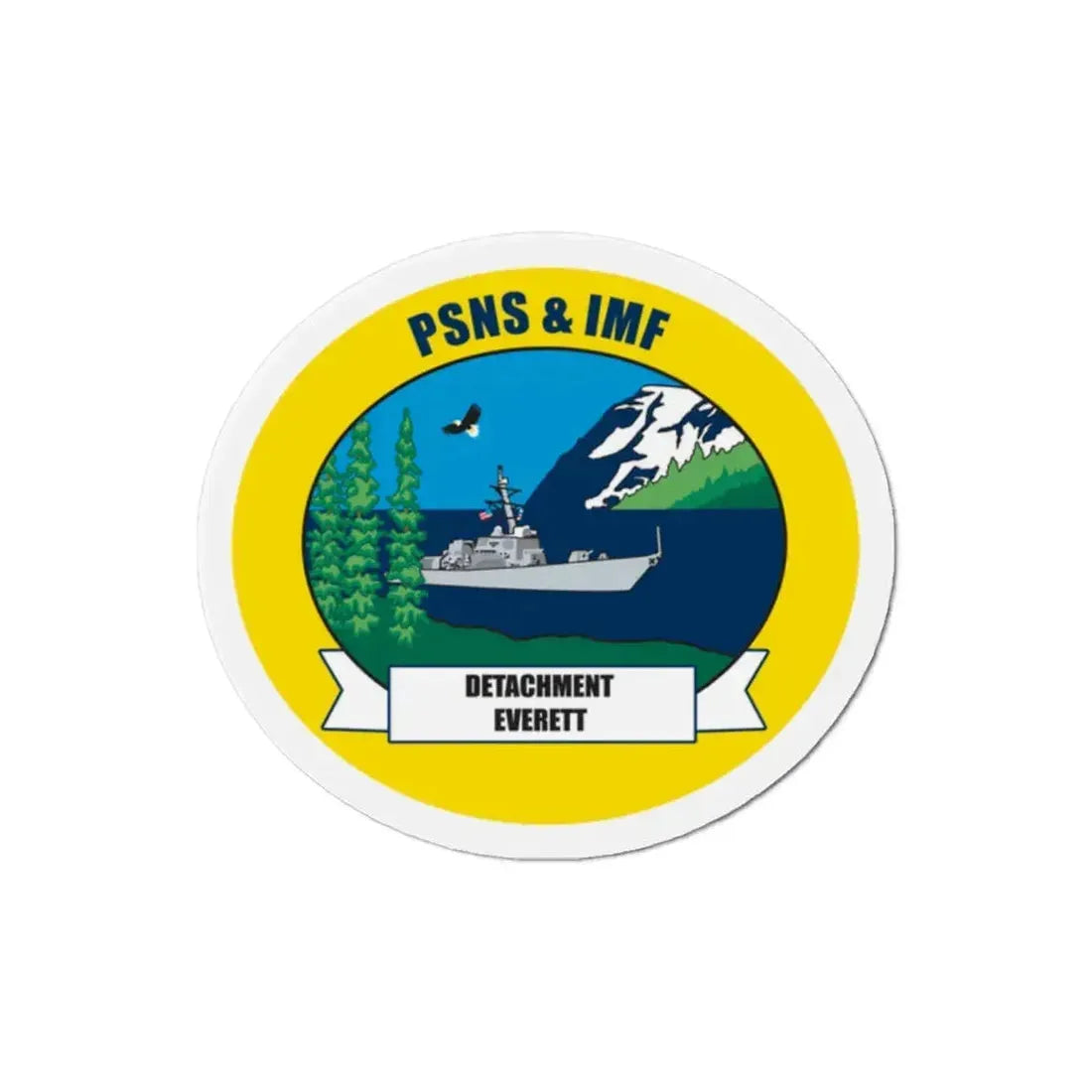 PSNS & IMF Detachment Everett (U.S. Navy) Refrigerator Magnet 2 Inch - The Sticker Space
