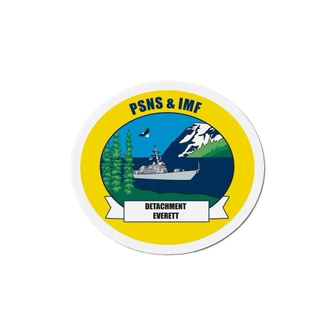 PSNS & IMF Detachment Everett (U.S. Navy) Refrigerator Magnet 6 Inch - The Sticker Space