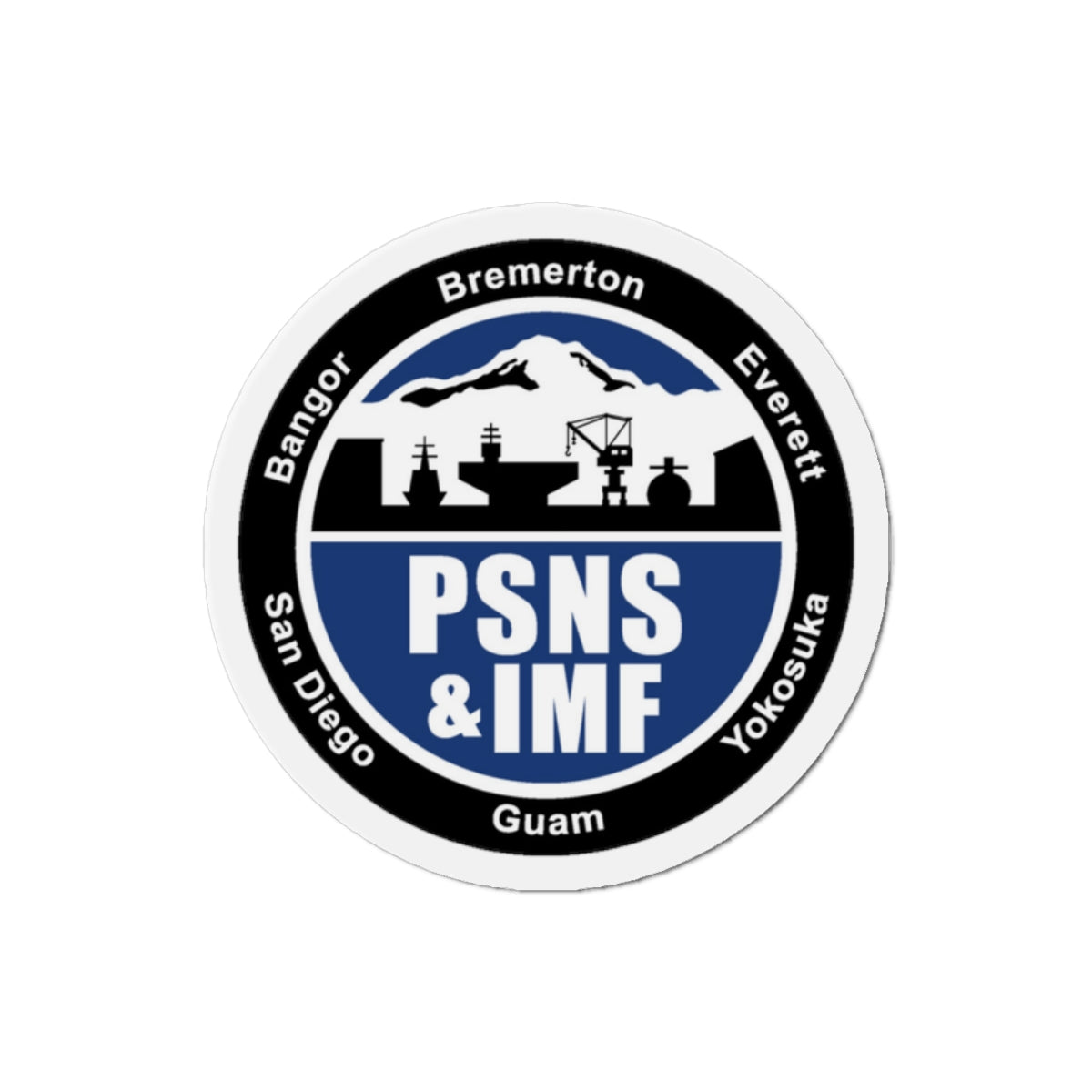PSNS & IMF (U.S. Navy) Die-Cut Magnet-2" x 2"-The Sticker Space