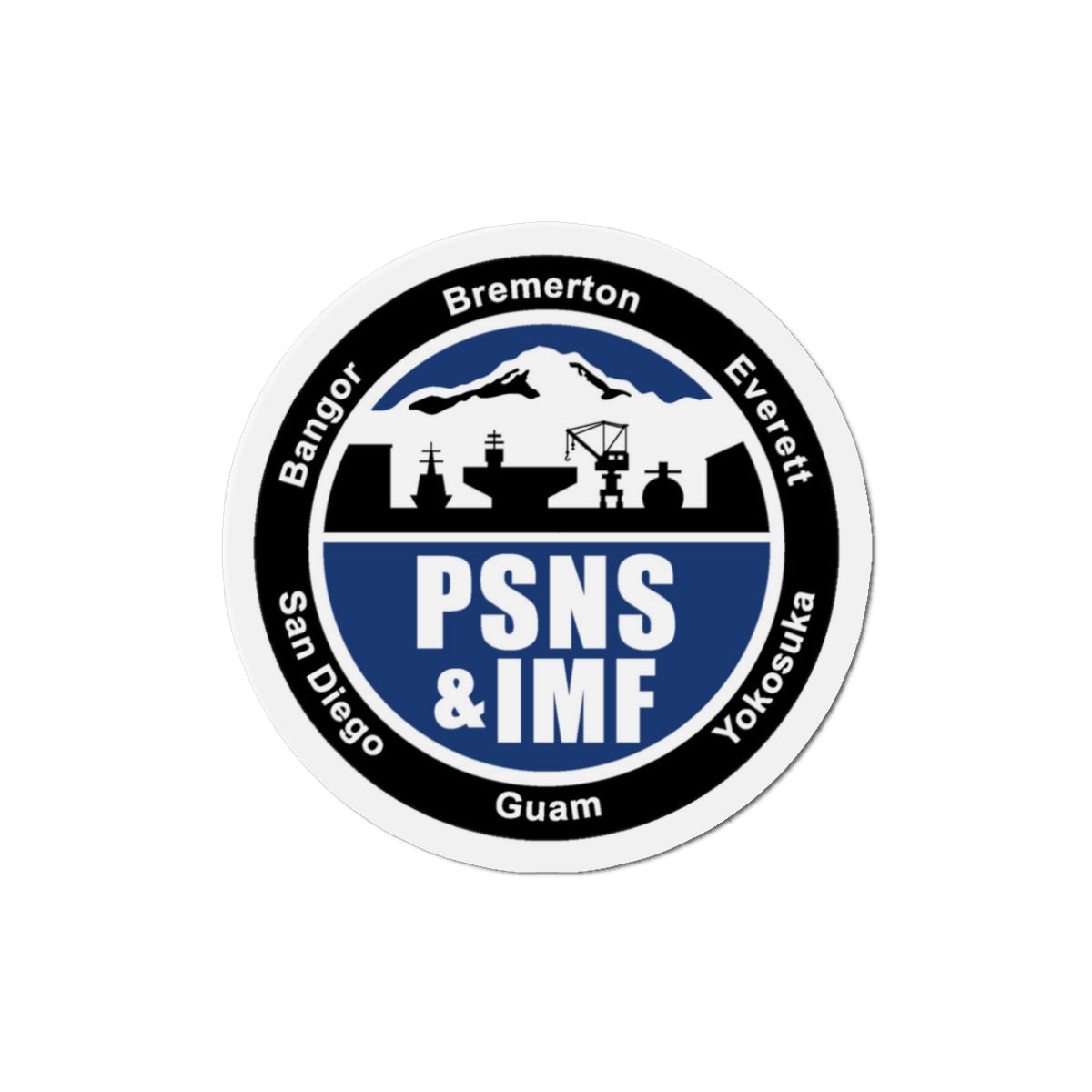 PSNS & IMF (U.S. Navy) Die-Cut Magnet-3" x 3"-The Sticker Space