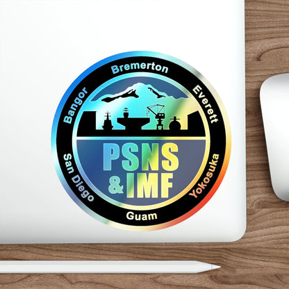 PSNS & IMF (U.S. Navy) Holographic STICKER Die-Cut Vinyl Decal-The Sticker Space