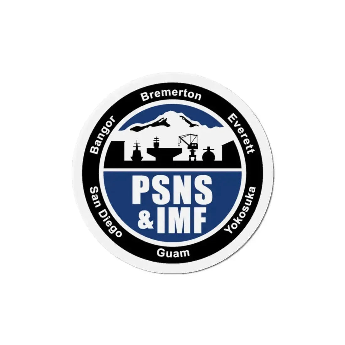 PSNS & IMF (U.S. Navy) Refrigerator Magnet 4 Inch - The Sticker Space