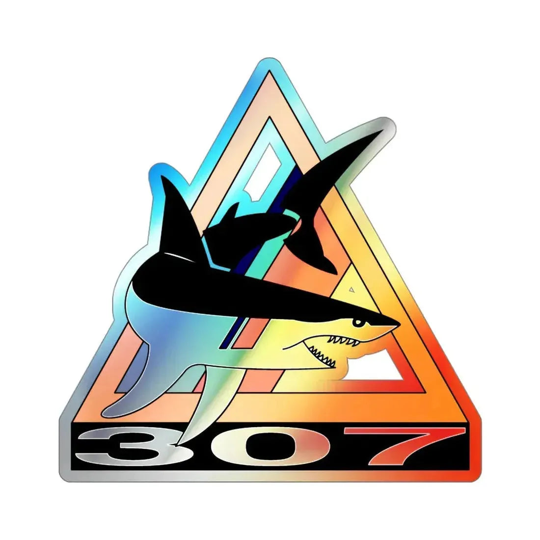 PSU 307 (U.S. Coast Guard) Holographic STICKER Die-Cut Vinyl Decal 4 Inch Holographic - The Sticker Space