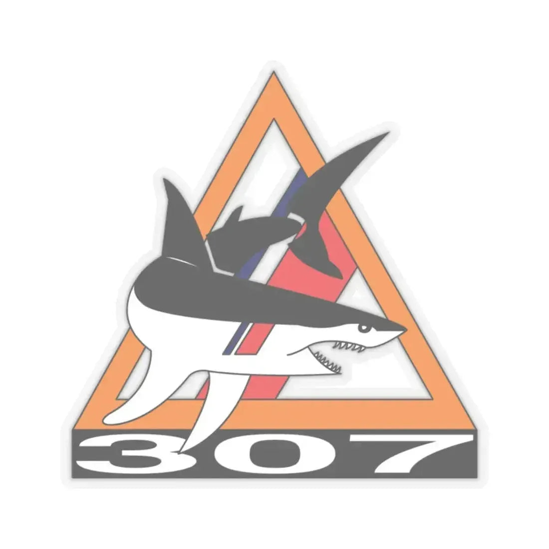 PSU 307 (U.S. Coast Guard) STICKER Vinyl Kiss-Cut Decal 3 Inch Transparent - The Sticker Space