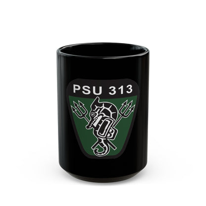 PSU 313 (U.S. Coast Guard) Black Coffee Mug-15oz-The Sticker Space