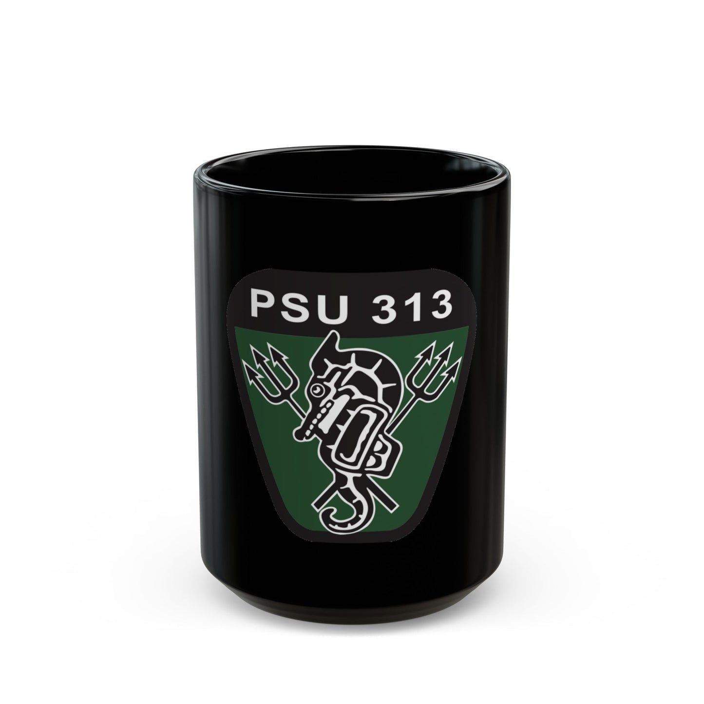 PSU 313 (U.S. Coast Guard) Black Coffee Mug-15oz-The Sticker Space