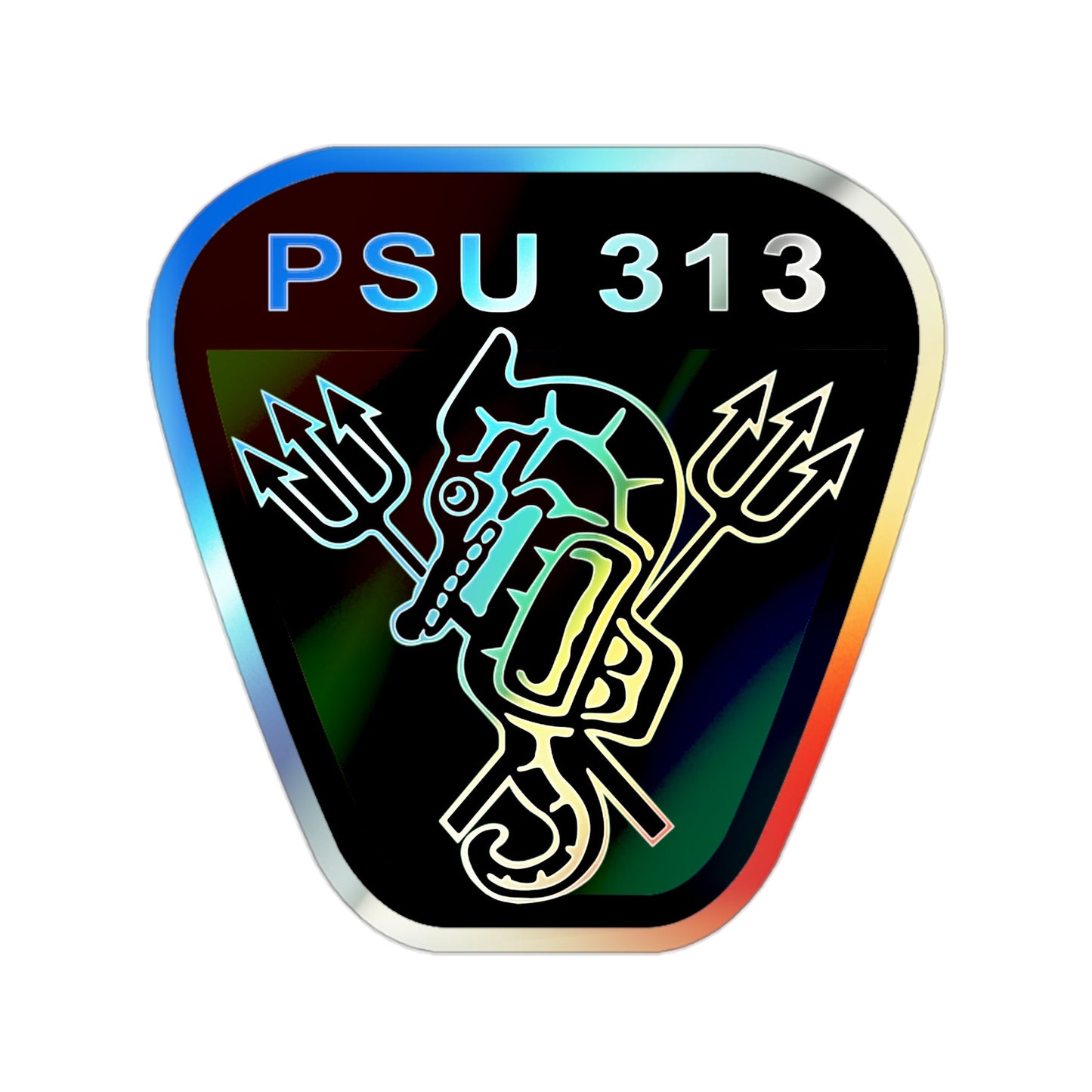 PSU 313 (U.S. Coast Guard) Holographic STICKER Die-Cut Vinyl Decal-2 Inch-The Sticker Space