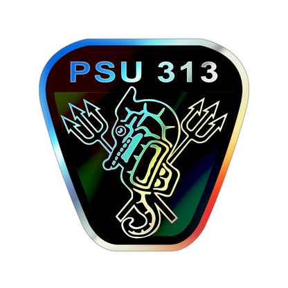 PSU 313 (U.S. Coast Guard) Holographic STICKER Die-Cut Vinyl Decal-3 Inch-The Sticker Space