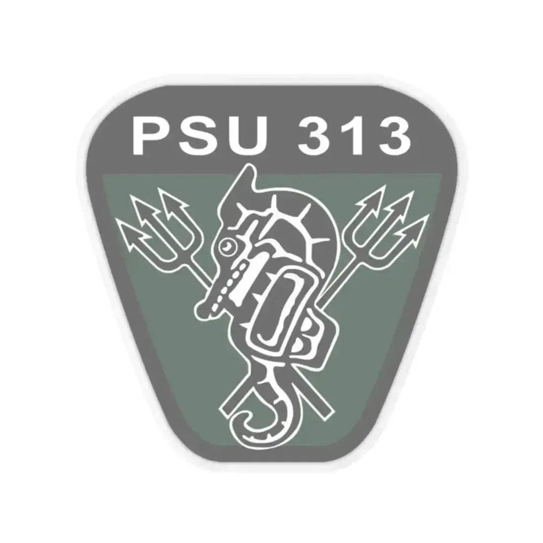 PSU 313 (U.S. Coast Guard) STICKER Vinyl Kiss-Cut Decal 2 Inch Transparent - The Sticker Space