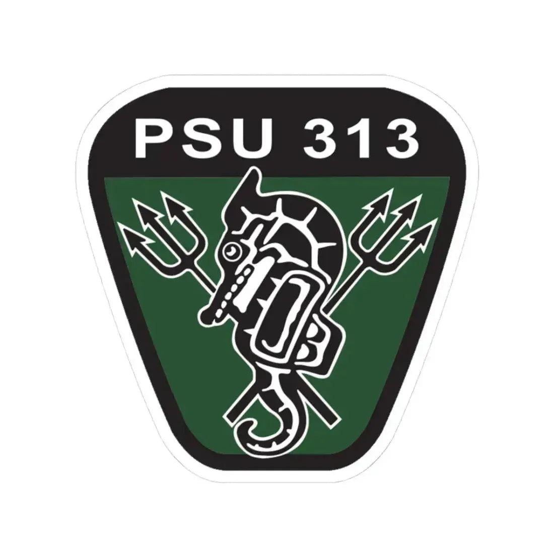 PSU 313 (U.S. Coast Guard) STICKER Vinyl Kiss-Cut Decal 3 Inch White - The Sticker Space
